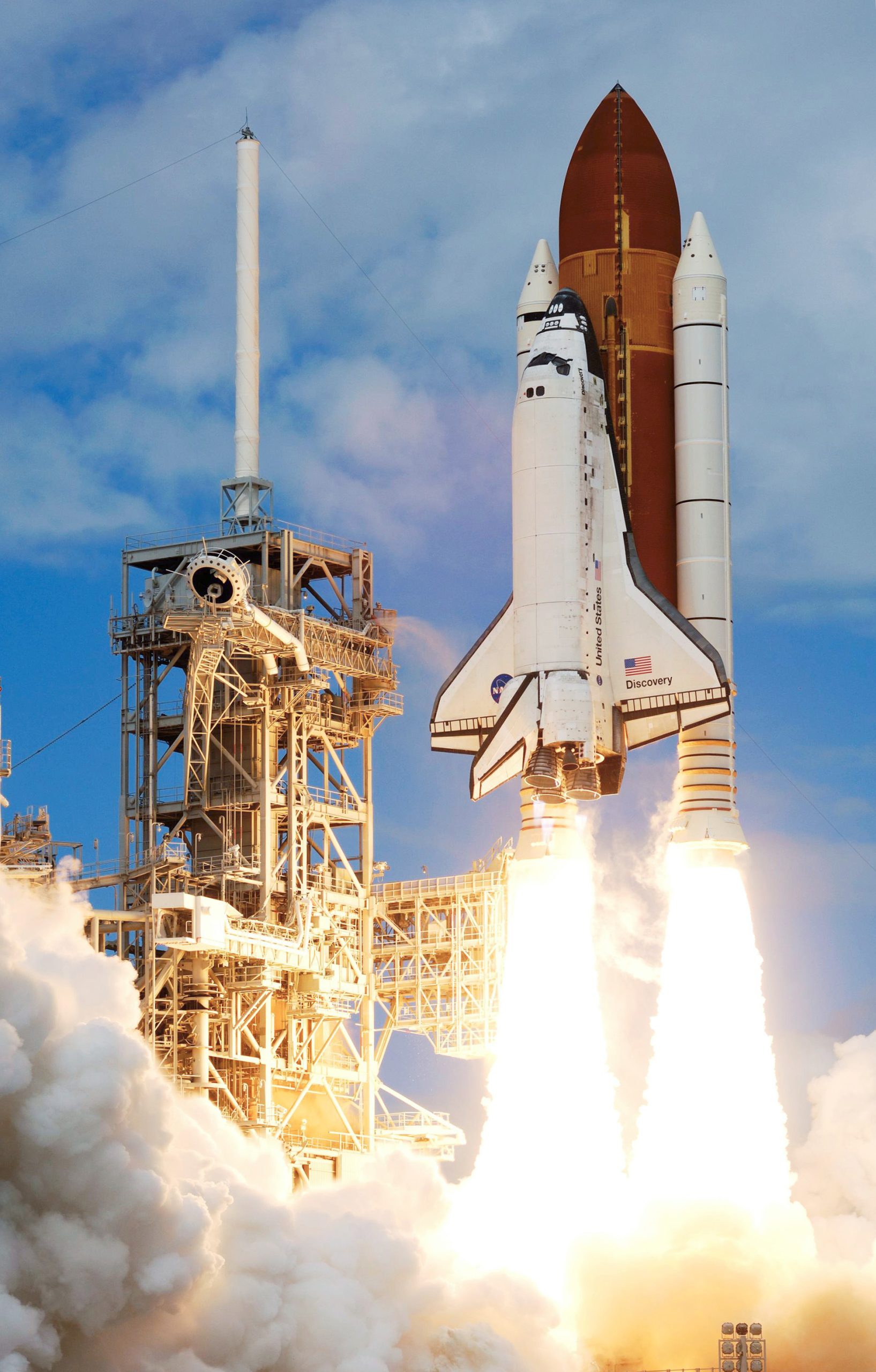 A rocket launch, one of the highest power outputs achieved by any machine in physics