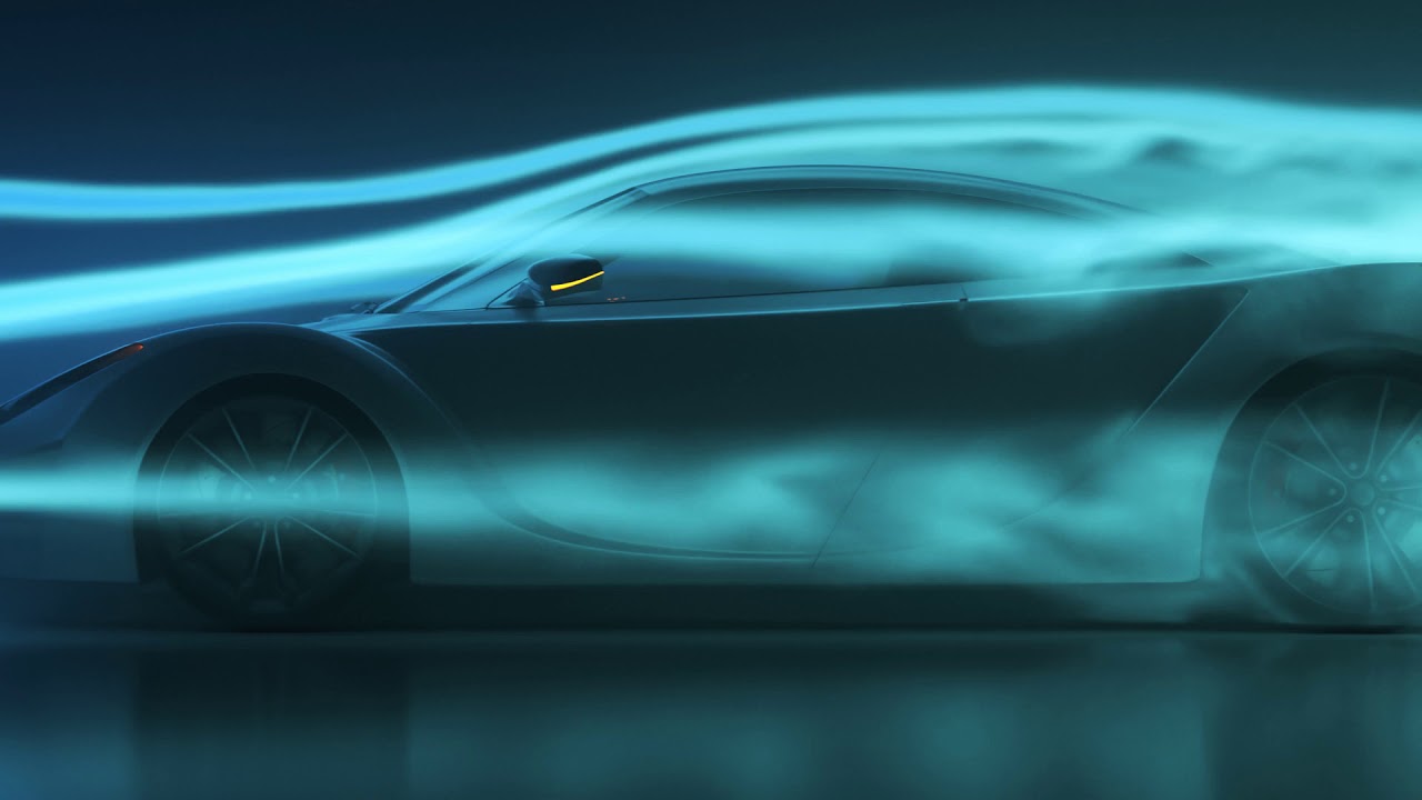 Wind tunnel smoke test showing airflow separation and the wake that creates drag force