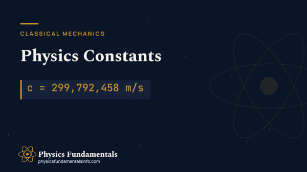Physics Constants: Values, Units and Where to Use Them