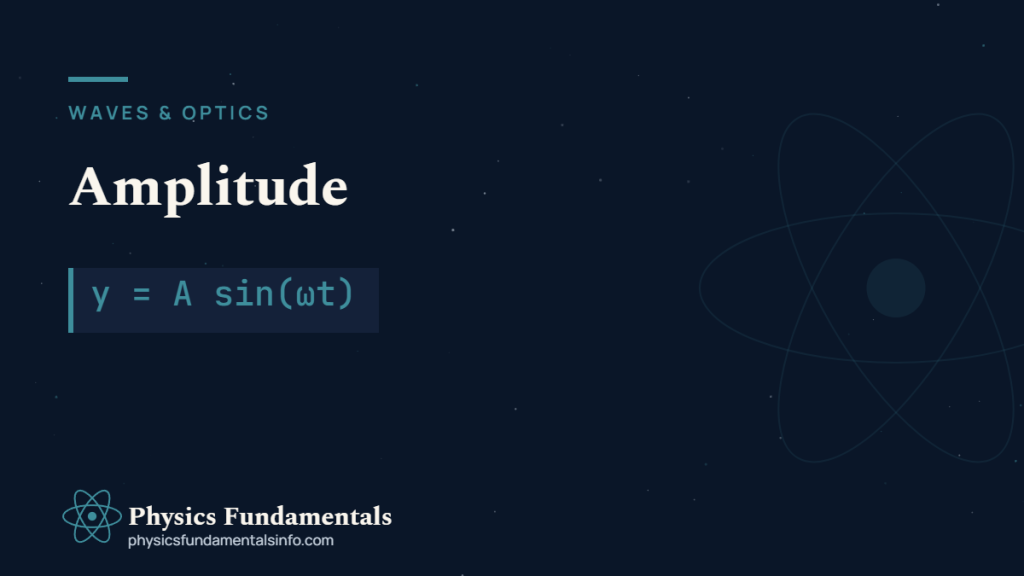 Amplitude of a transverse wave measured from the rest position to the crest