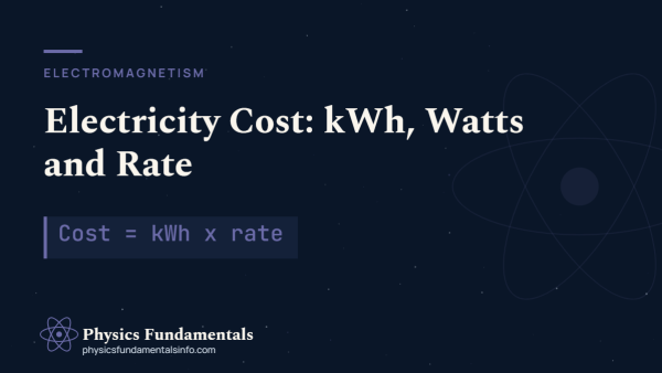 Electricity Cost: kWh, Wattage and Rate Explained