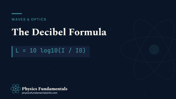 The Decibel Formula: Sound Intensity and Sound Level