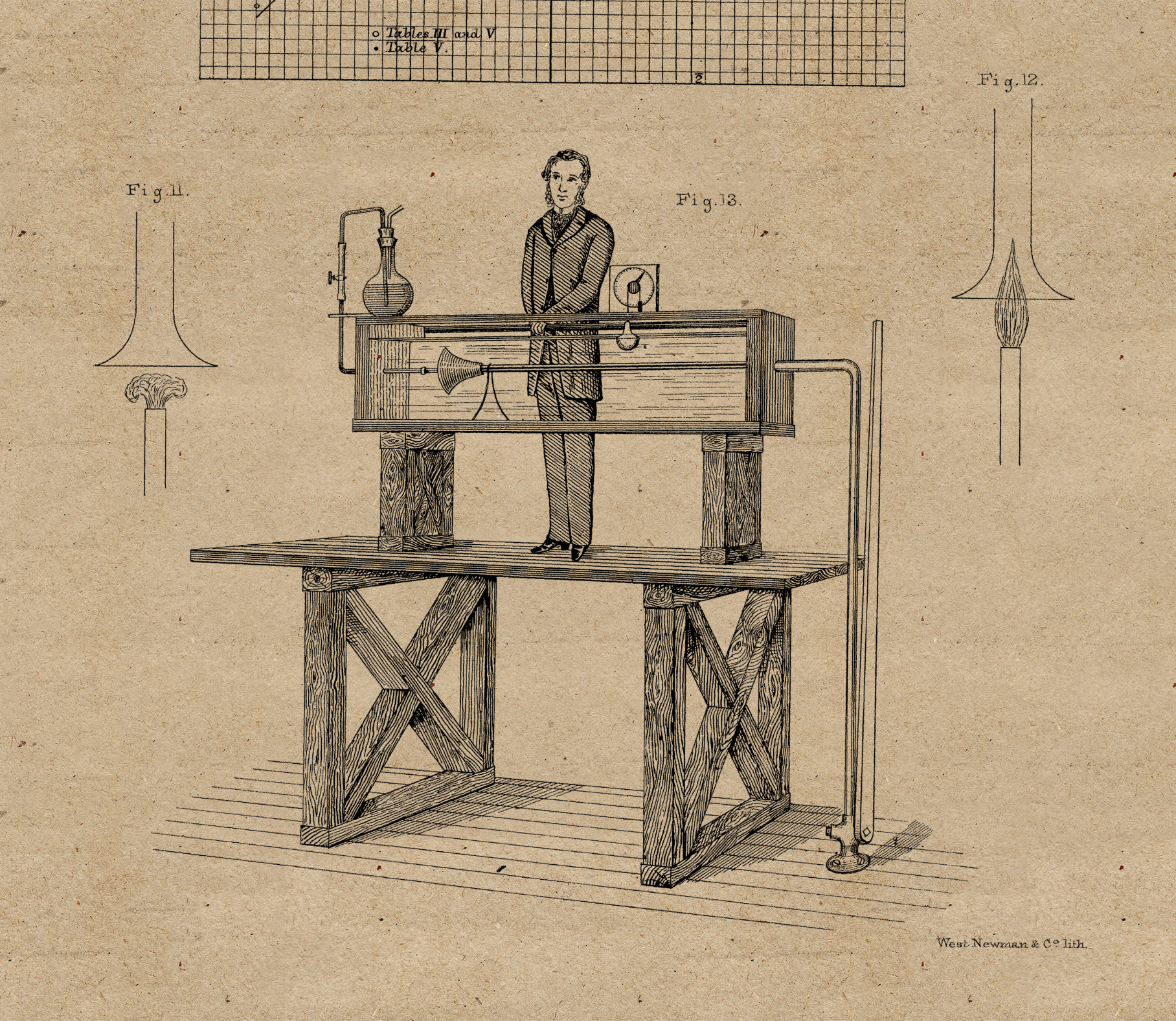 Dye injected into a glass pipe in the experiment that defines the Reynolds number