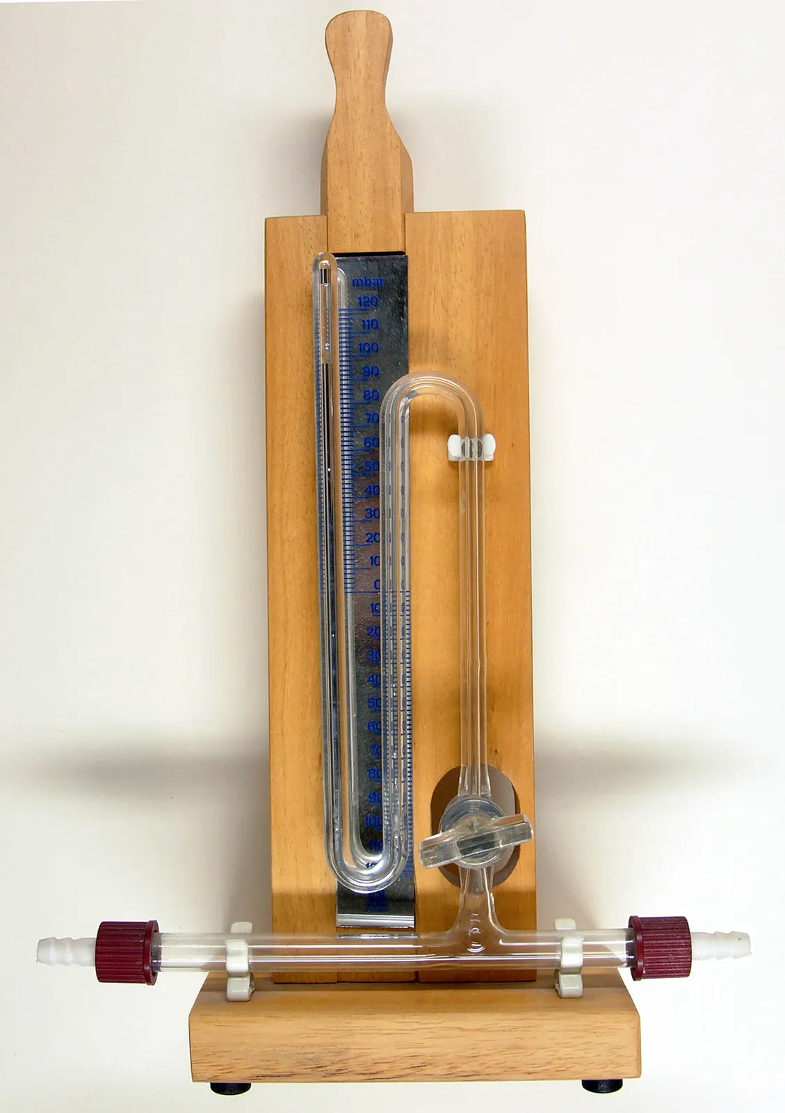 A barometer, the instrument used to measure atmospheric pressure