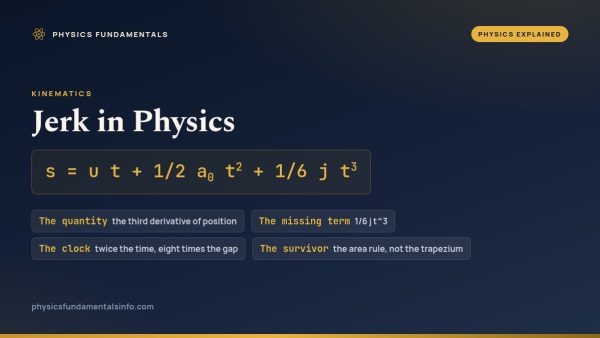 Jerk in Physics: What Happens When the Acceleration Itself Changes