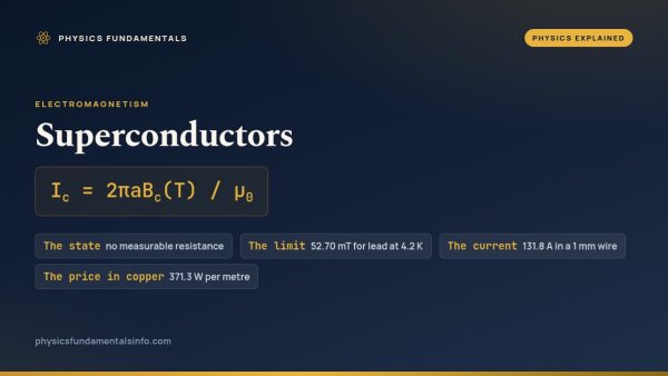 Superconductors Explained: How Cold, How Much Field, How Much Current