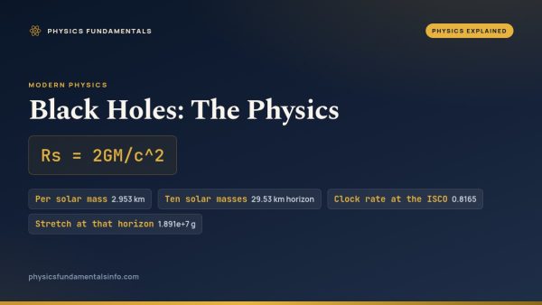 Black Holes: The Physics Explained