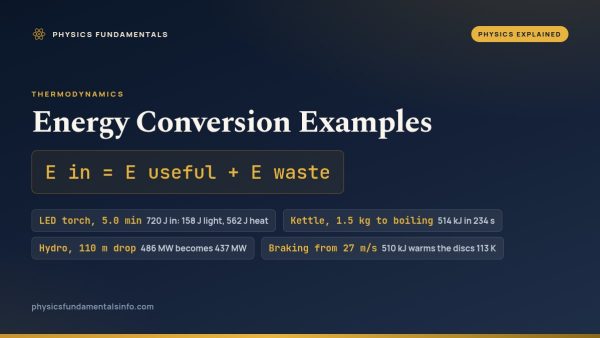 Energy Conversion Examples: Where the Joules Actually Go
