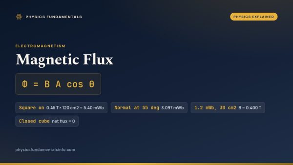 Magnetic Flux: Formula, Units and Worked Examples