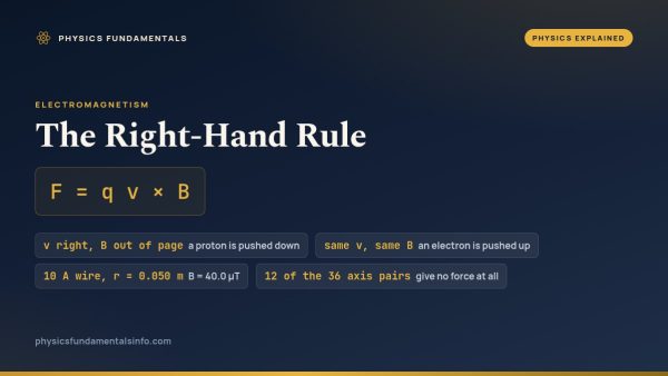 The Right-Hand Rule in Physics: Three Clear Rules, One Hand